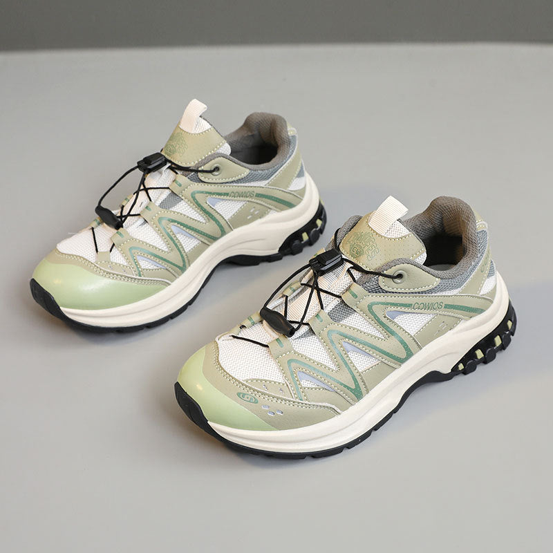 Damen Sportliche Laufschuhe mit elastischen Schnürsystem und atmungsaktiver Mesh-Oberfläche EB