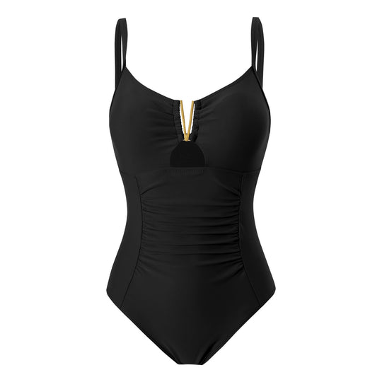 Damen Schwimmanzug mit Raffungen und elegantem Dekor EB