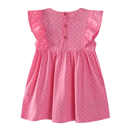 Mädchen Freizeitkleid mit zauberhaften Katzenmotiven EB