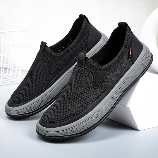 Damen Bequeme und atmungsaktive Slip-On Sneakers mit besonders weichem Innenfutter EB