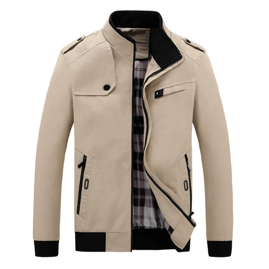 Herren modische Übergangsjacke mit praktischen Taschen und modernem Schnitt EB