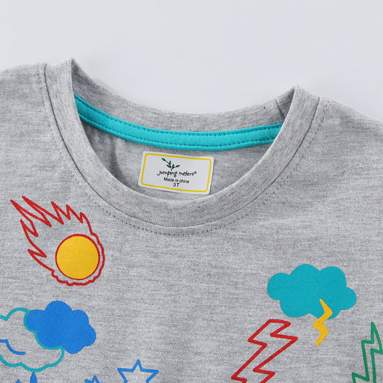 Jungen T-Shirt mit kreativen Weltraumstickereien EB