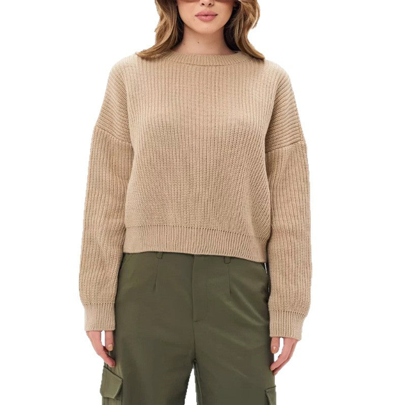 Damen lässiger Strickpullover EB