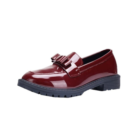 Damen elegante Loafers mit modischem Schleifen-Design EB