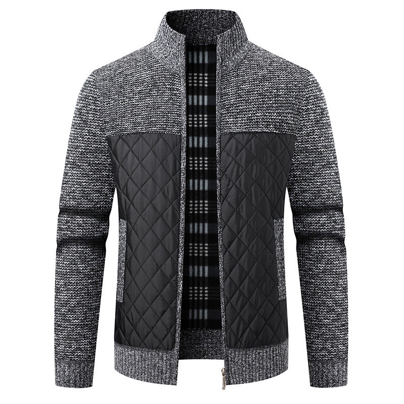 Herren modische Übergangsjacke mit strukturiertem Design und isolierendem Innenfutter EB