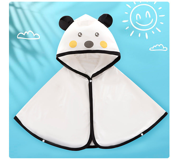 Unisex nan weiches Kapuzenponcho für Babys mit Bärenohren und drapiertem Badeponcho aus Mikrofaser R&B
