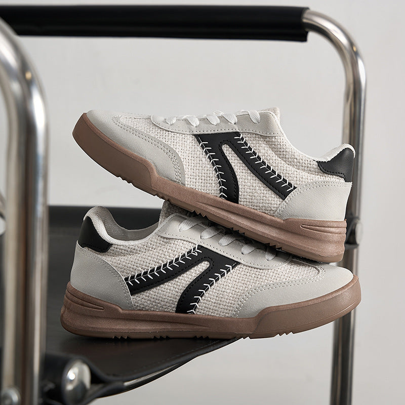 Damen Modische Freizeit Sneaker mit ergonomischem Design und atmungsaktiver Oberflächenstruktur EB