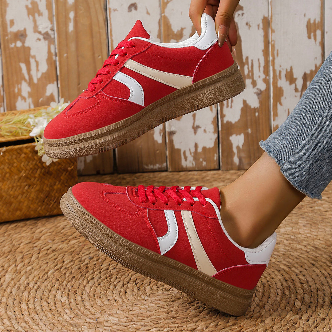 Damen Sneaker mit modischem Obermaterial und rutschfester Sohle EB
