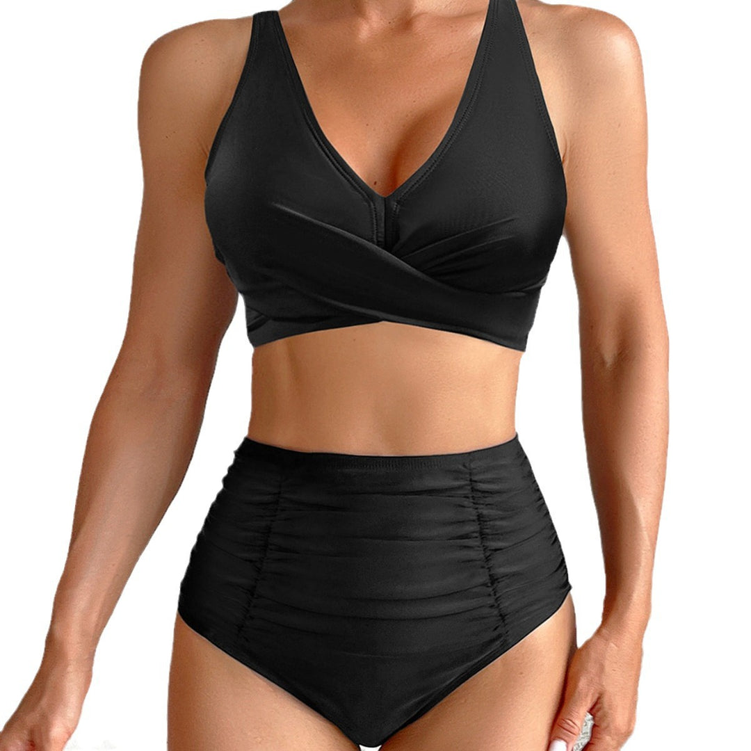 Damen Hochtaillierter Bade-Bikini EB