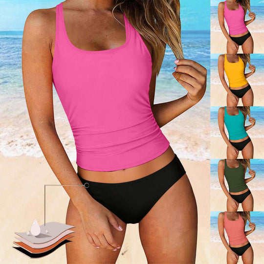Damen Bikiniset mit floralem Oberteil und klassischem Unterteil EB