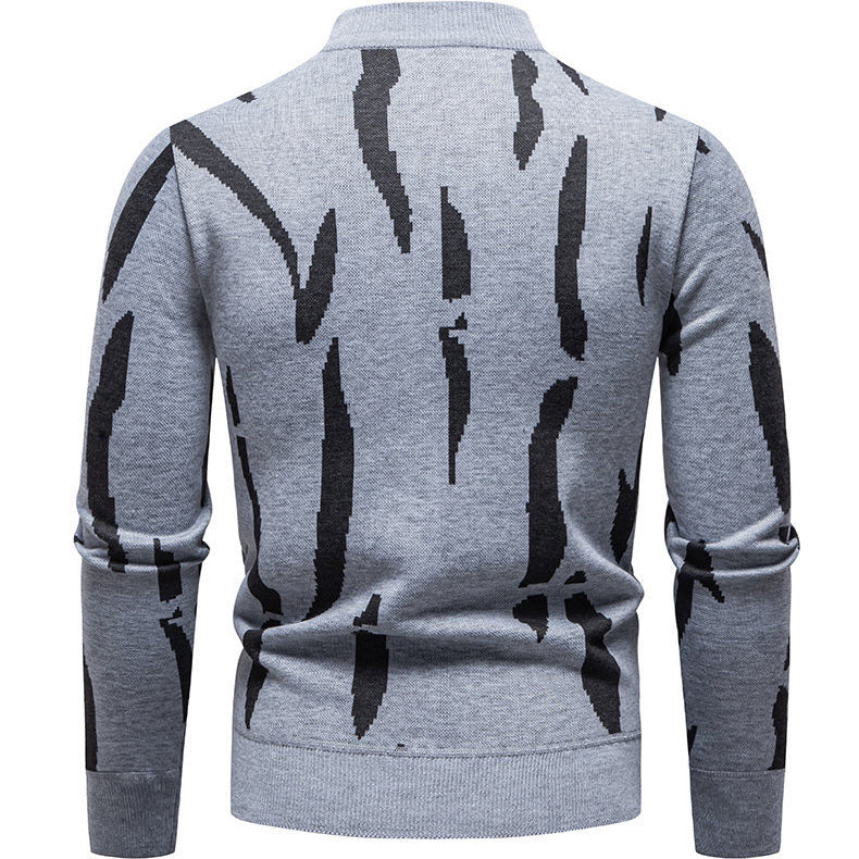 Herren modischer Pullover mit grafischem Muster EB