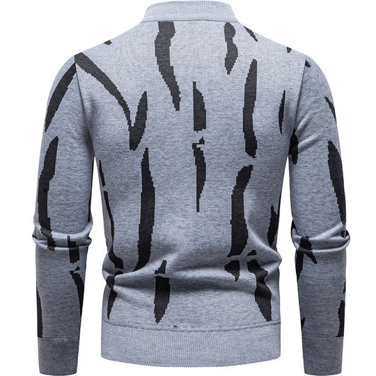 Herren modischer Pullover mit grafischem Muster EB