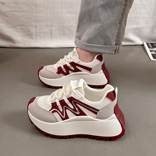 Damen Sportliche Chunky Sneakers mit atmungsaktiver Mesh-Oberfläche und komfortabler Dämpfung EB