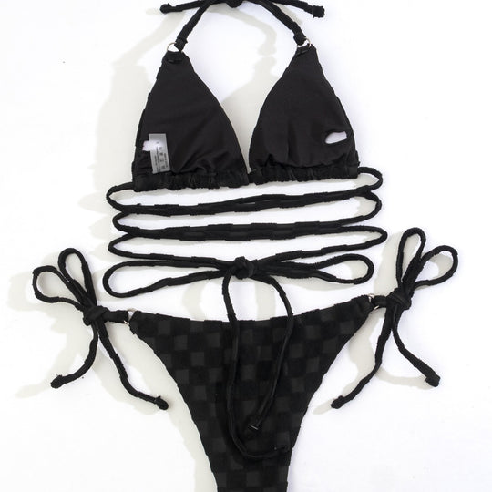 Damen Triangel-Bikini mit raffinierten Bindungselementen EB