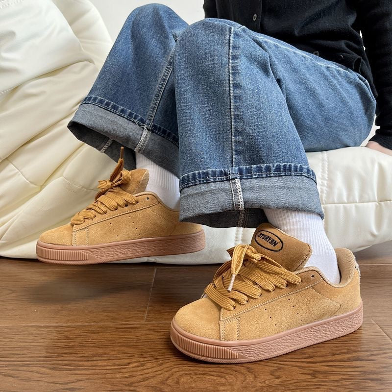 Damen Sneaker mit weichem Nubukleder und gepolsterter Innensohle EB