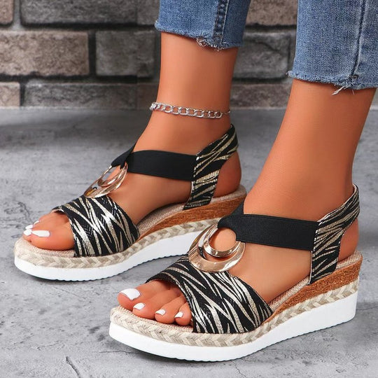 Damen Plateau Sandalen EB