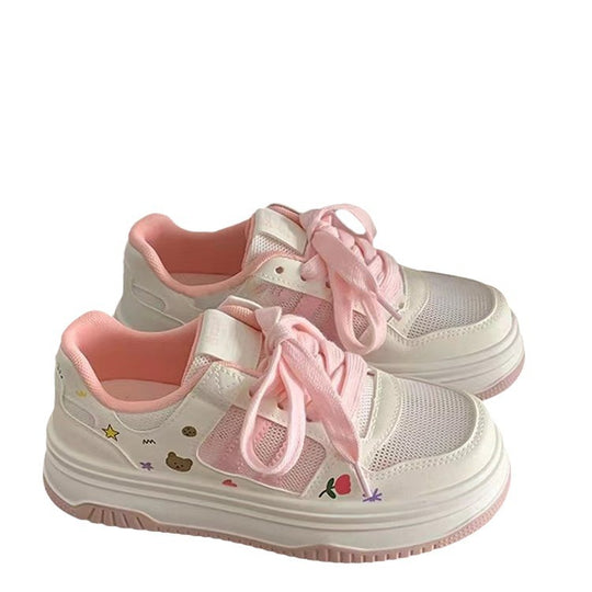 Damen Sneaker mit verspieltem Design und rutschfester Sohle EB
