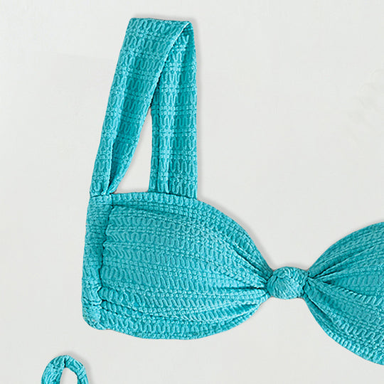 Damen Hochwertiger Bikini mit verspielten Schleifen EB