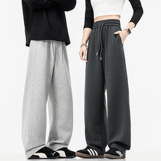 Damen weite Lounge-Jogginghose mit elastischem Bund, Kordelzug und legerer Culotte-Passform EB