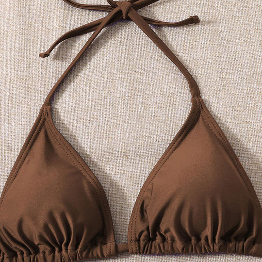 Damen Triangel-Bikini mit floralem Wickeltuch EB