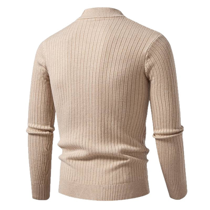Herren Rollkragenpullover mit strukturiertem Zopfdesign EB