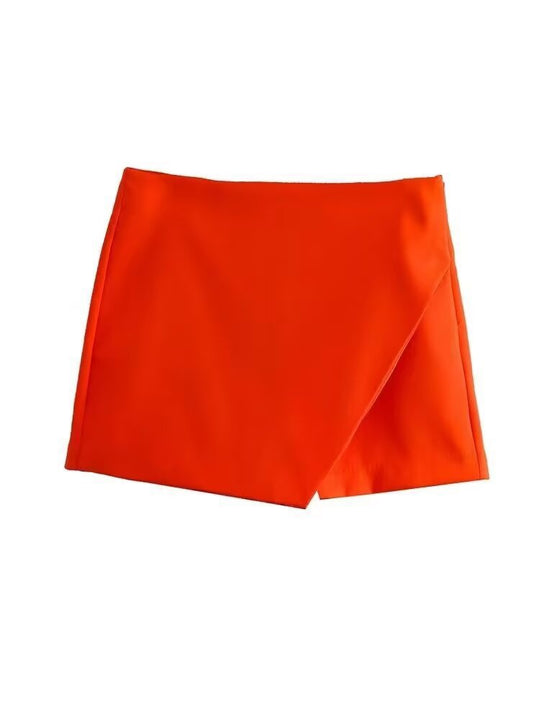 Damen modische Wickel-Shorts aus hochwertigem, elastischem Material EB