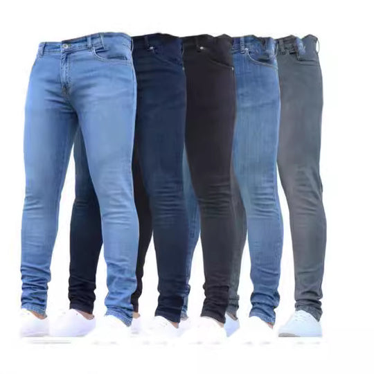 Herren Slim Fit Jeans mit stylischen Nahtdetails EB