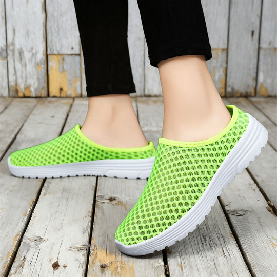 Damen Atmungsaktive Clogs aus Netzmaterial EB
