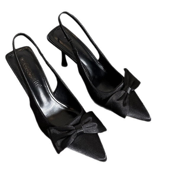 Damen Slingback-Pumps mit stilvollem Schleifendetail und femininem Absatz EB