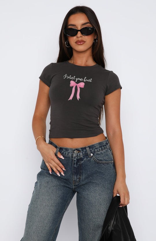 Damen bequemes Crop-Top mit modischem Druck EB