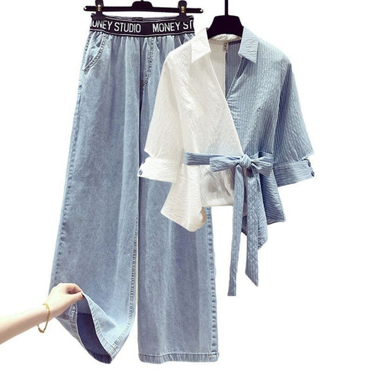 Damen weite Jeanshose EB