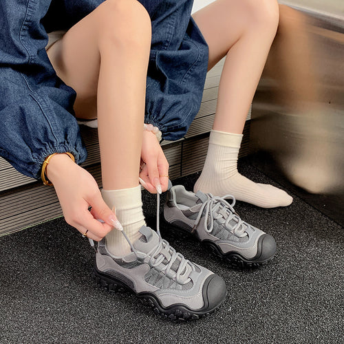 Damen Aktiv-Sneaker mit atmungsaktiver Mesh-Oberfläche und rutschfester Gummisohle EB