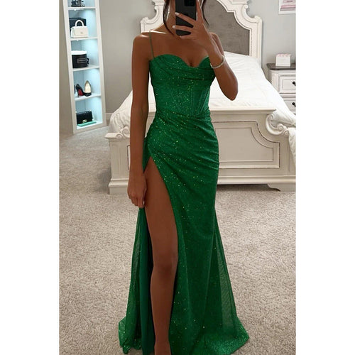 EB | Party Selbstständiges Kleid Locker Lässig Schlitz Damen Bekleidung Kleid