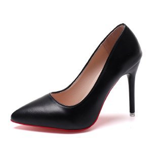 Damen elegante Pumps mit spitzem Zehenbereich und künstlerischem Absatz EB