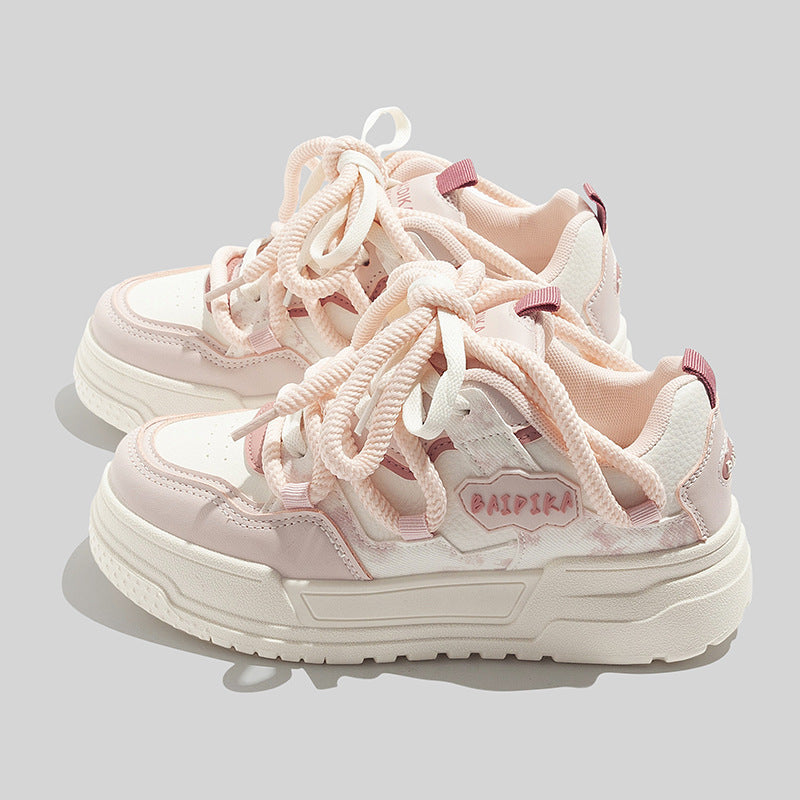 Damen Hochwertige Sneakers im Retro-Look mit bequemem Schnürsystem EB