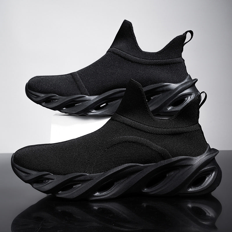 Damen High-Performance Laufschuhe mit elastischem Strick-Obermaterial und innovativer Sohlenkonstruktion EB