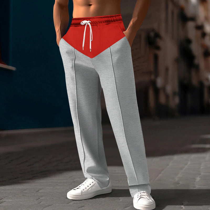 Herren modische Sweatpants mit innovativem Schnitt und seitlichen Eingrifftaschen EB