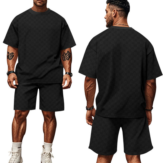 Herren lässiges Kurzarm-Set mit bequemer Passform und stylischem Design EB