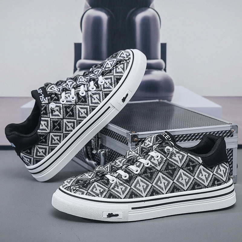Damen Modische Sneaker mit geometrischem Muster EB