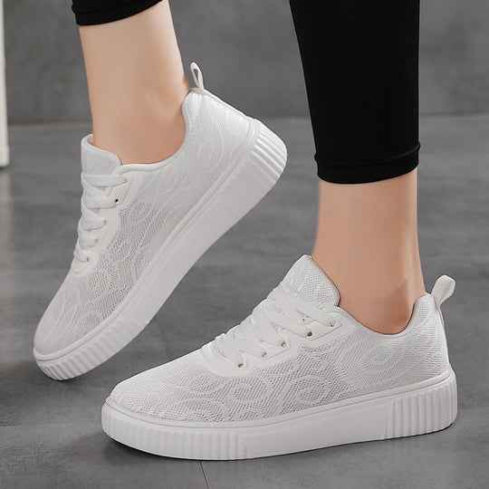 Damen Atmungsaktive und komfortable Sneakers mit rutschfester Sohle EB