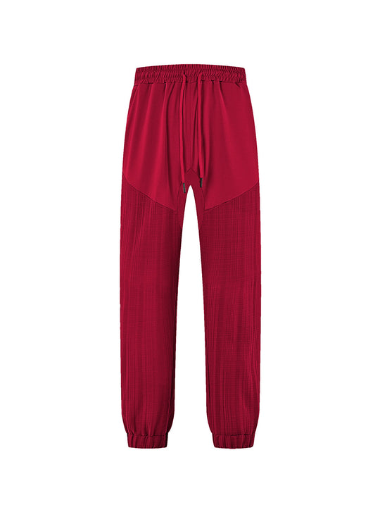 Damen sportliche Jogginghose mit elastischem Bund und strukturiertem Design EB