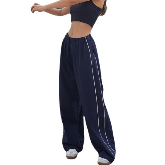 Damen Sportliche High-Waist Freizehhosen EB