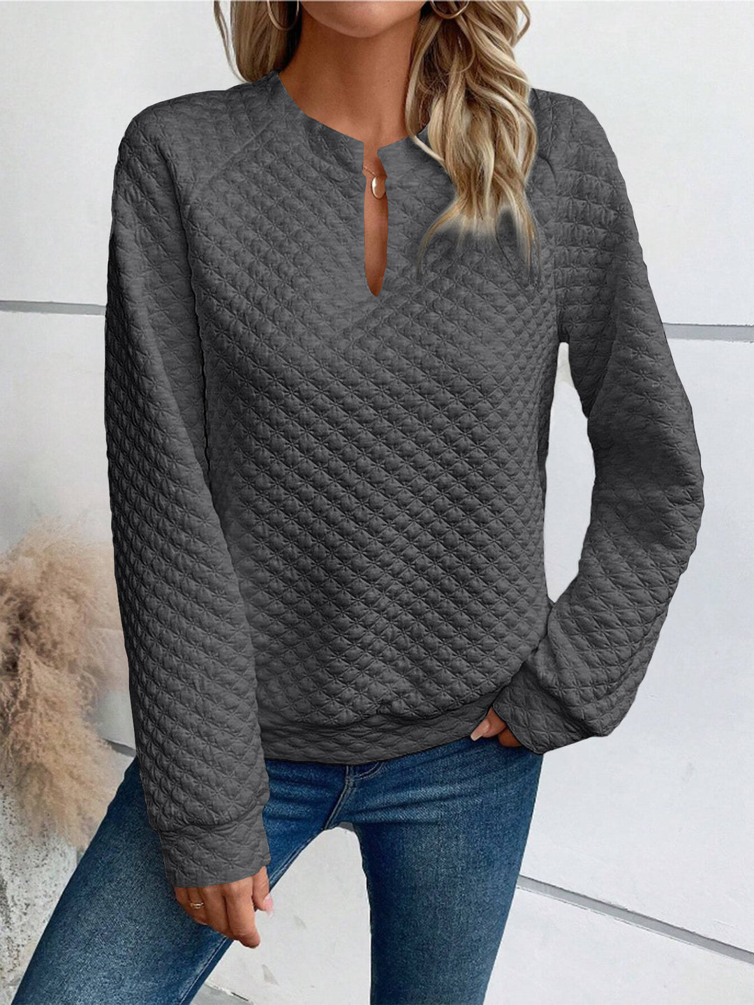 Damen Quilted Pullover EB