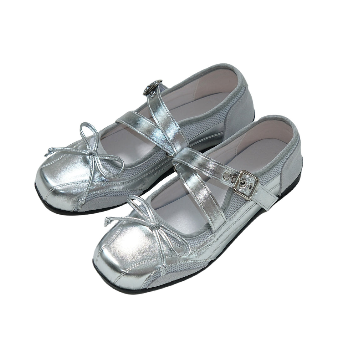 Damen Ballerinas mit modischen Schnallen und elegantem Design EB