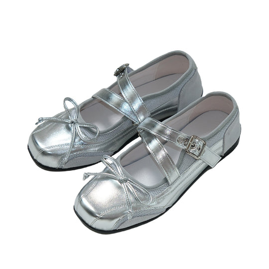 Damen Ballerinas mit modischen Schnallen und elegantem Design EB