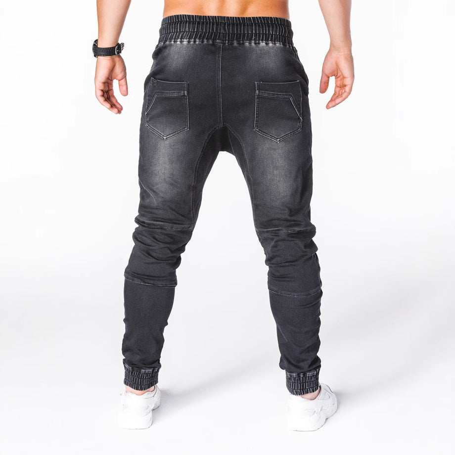 Herren Jogginghose im modernen Skinny Fit mit dehnbarer Baumwollmischung und sportlichen Details EB