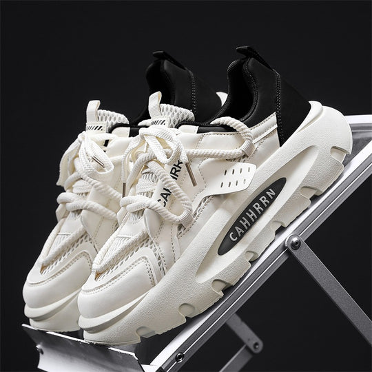Damen Chunky Sneakers mit atmungsaktiver Mesh-Oberfläche und gepolsterter Sohle EB