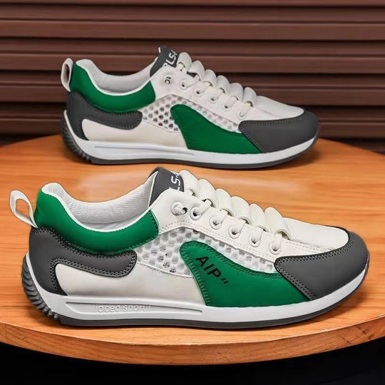 Damen Sportliche Sneakers mit atmungsaktiver Netzstruktur und gepolsterter Innensohle EB