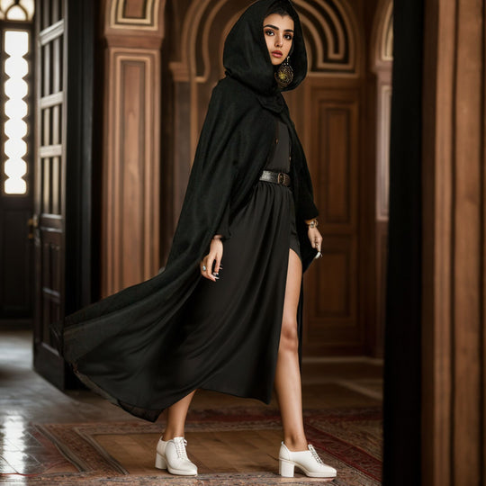Damen Kapuzenumhang mit elegantem Schnitt EB