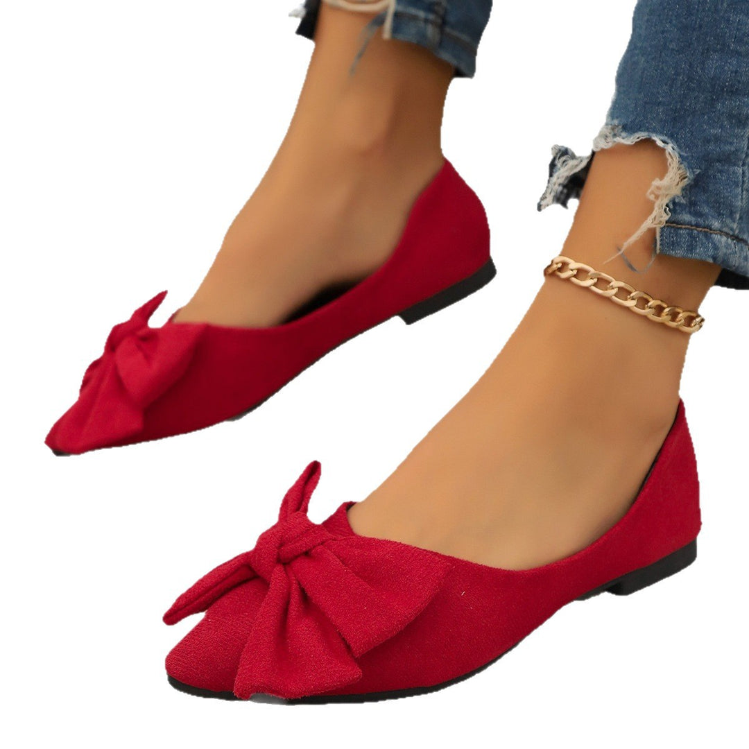 Damen Ballerinas mit dekorativem Schleifendetail und bequemem Fußbett EB